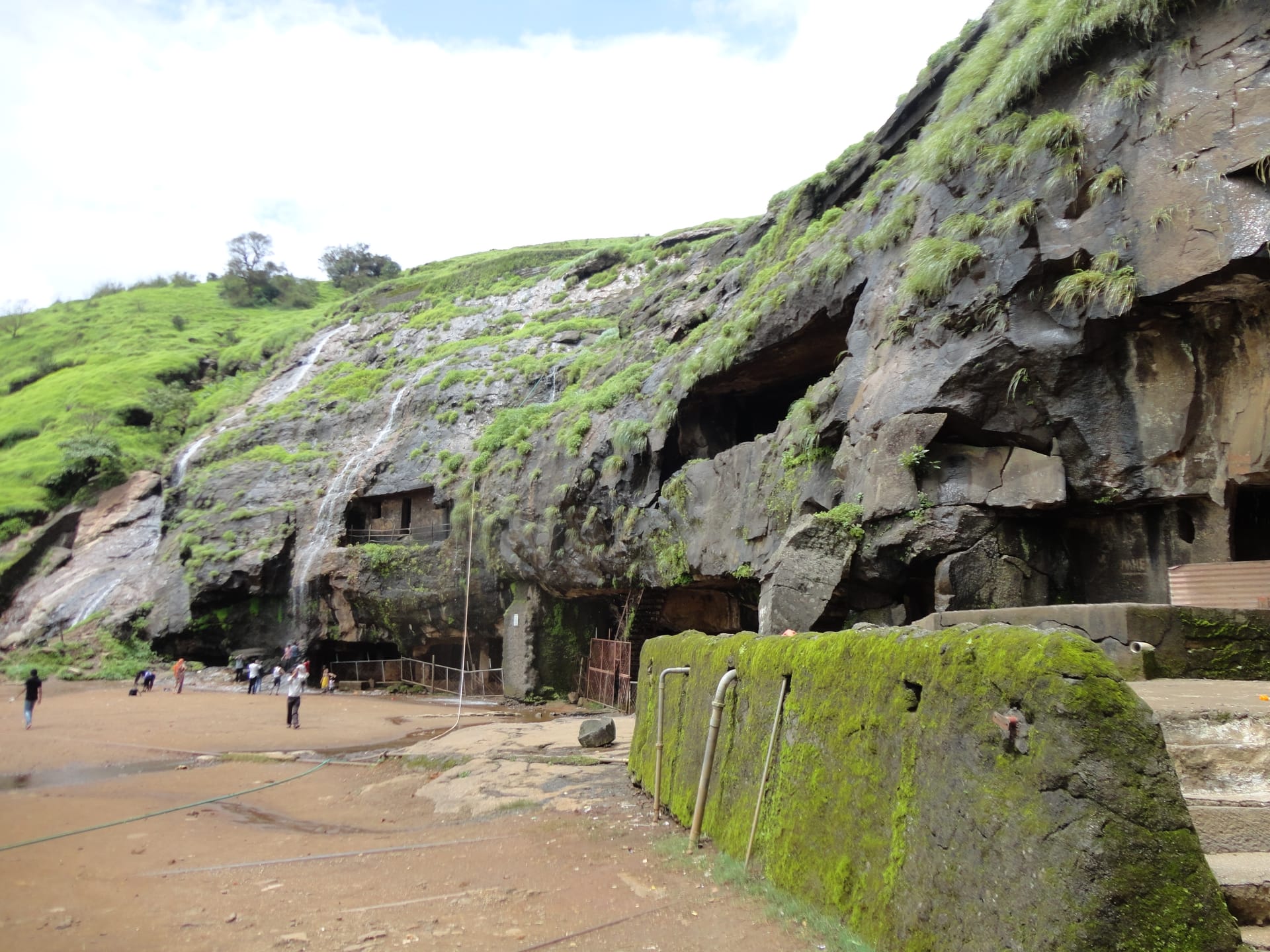 Overview of the Karla Caves complex from the hill