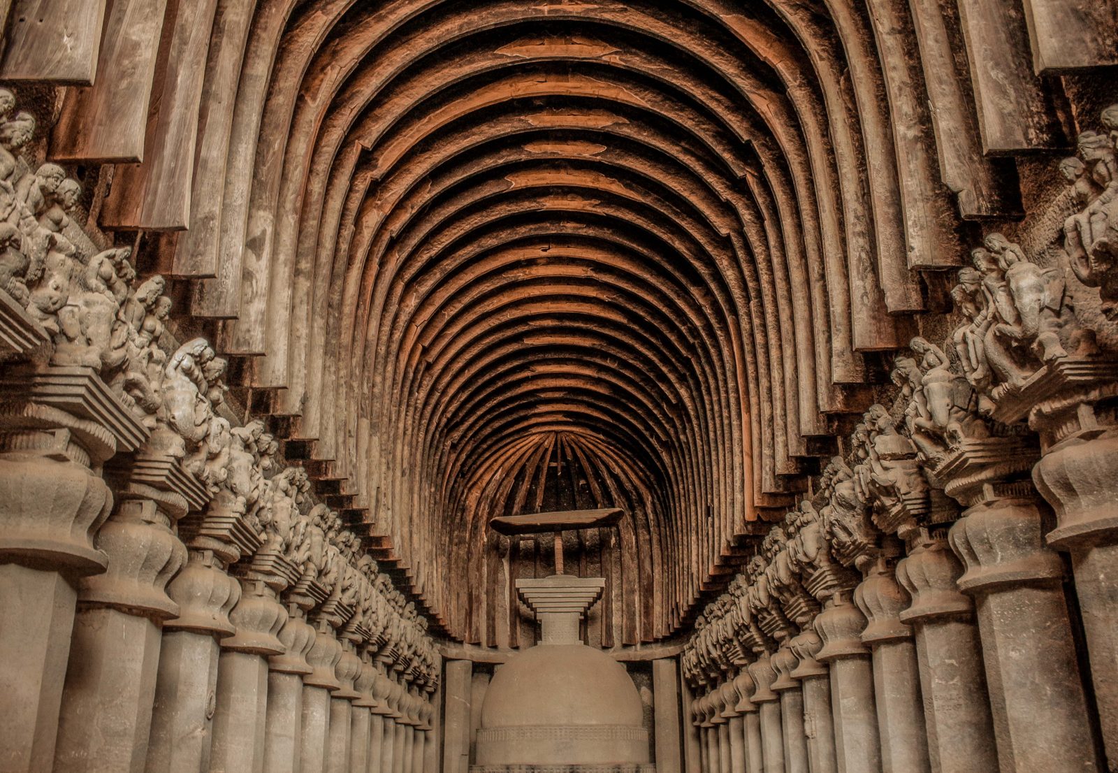 Grand chaitya hall at Karla